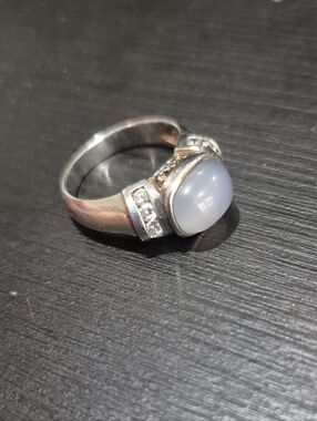 Chapal  Zenray Vintage Sterling Silver NF Ring sz 7 Moonstone?